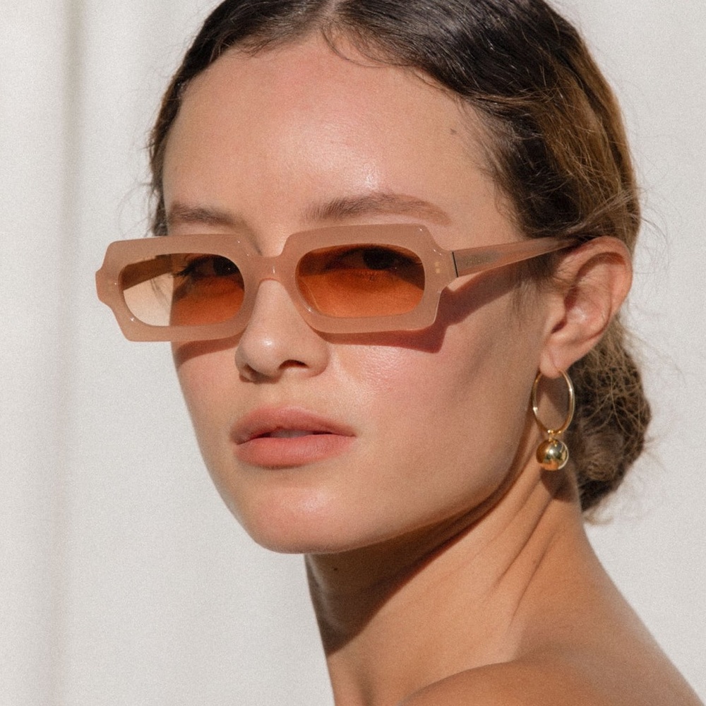 Velvet Canyon Revolution Sunglasses in Peach